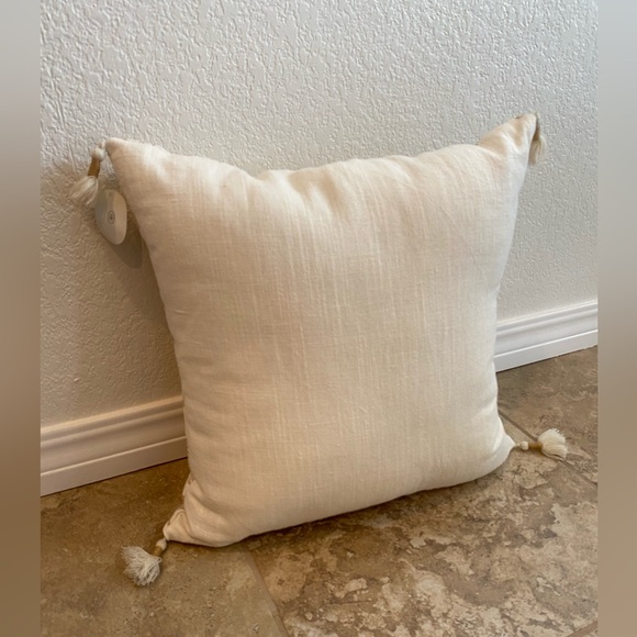 Jacobean Square Throw Pillow - Neutral - Picture 4 of 6